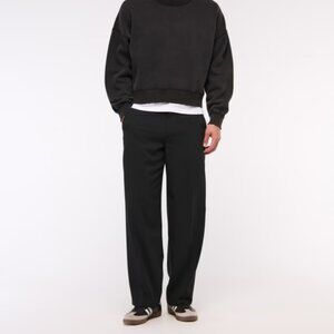 Abercrombie Mens' Baggy Trouser in Black